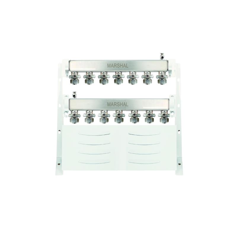 MARSHAL Коллектор шаровый 1"-16 на  7 вых. напольный