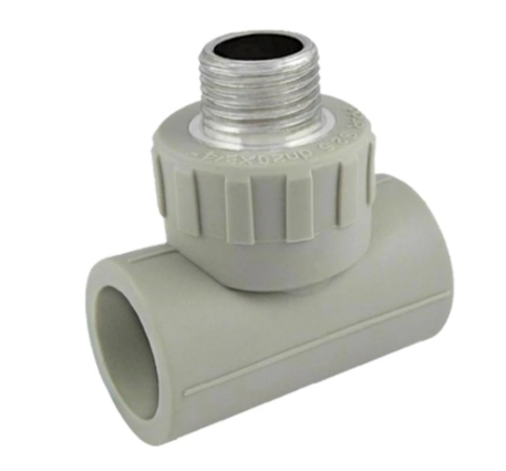 U Tee 20*1/2"20 жіп сыртқы сұр PPR