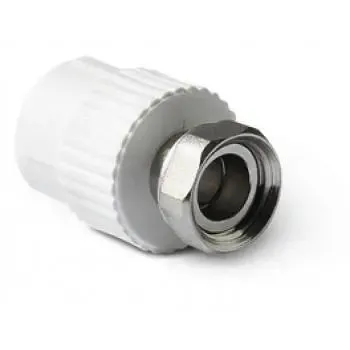 FAF Муфта 20*1/2" с накидной гайкой белая ППР Казахстан