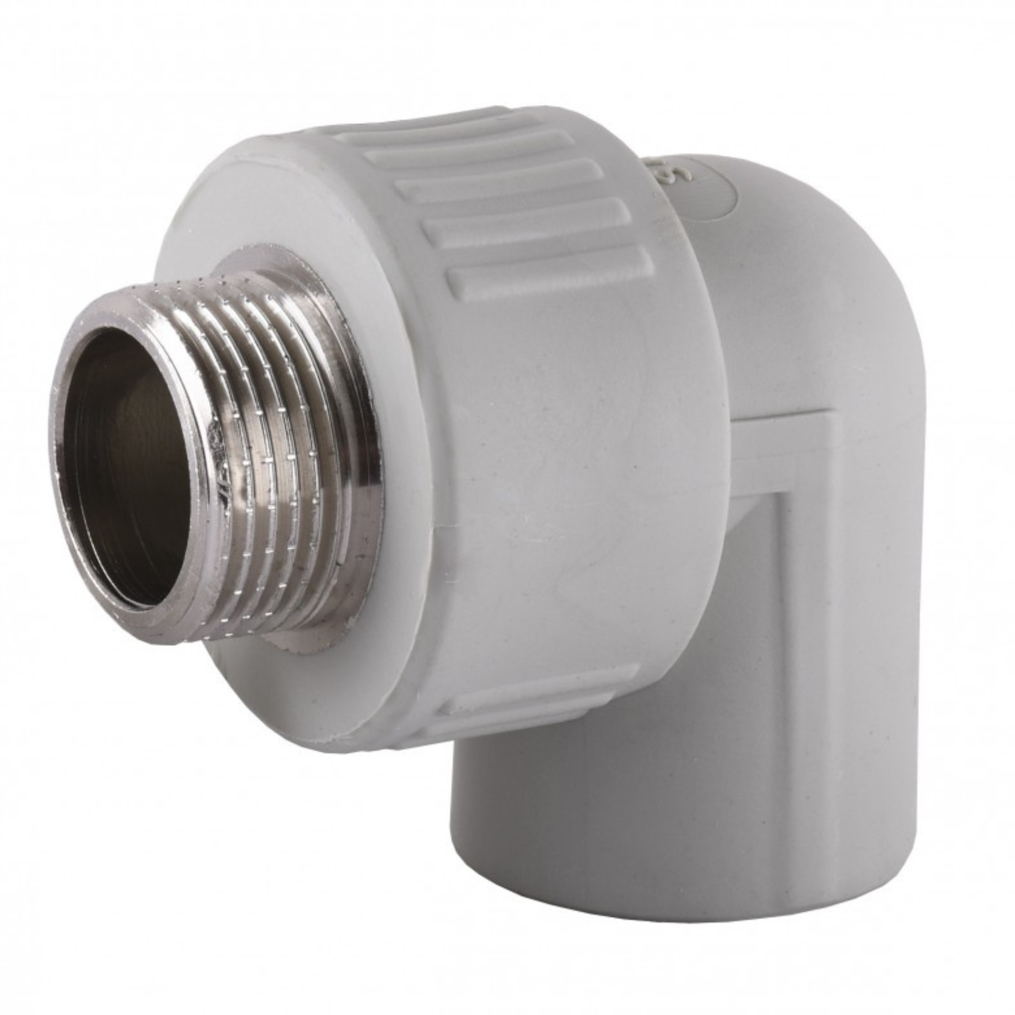 U Угол  25*1/2" резьба наружная серый ППР