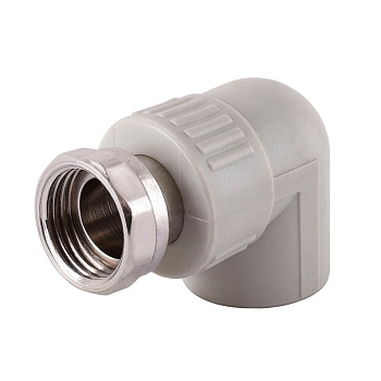 FAF Угол 20*1/2" с накидной гайкой серый ППР C