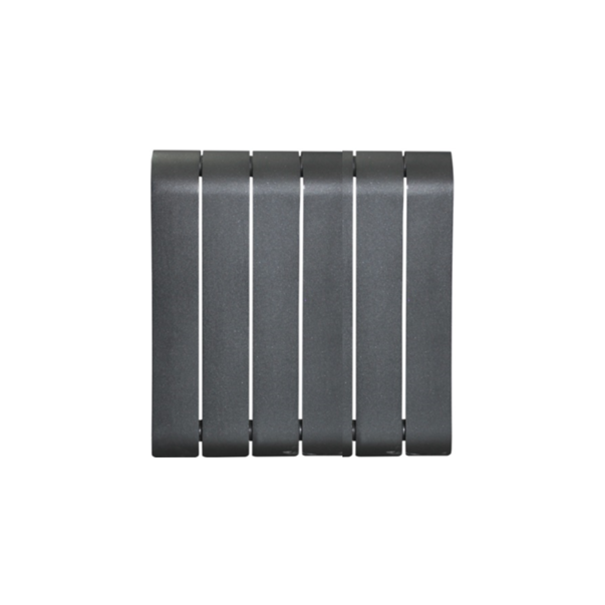 ANDROMEDA Радиатор алюминиевый  6 секций черный 