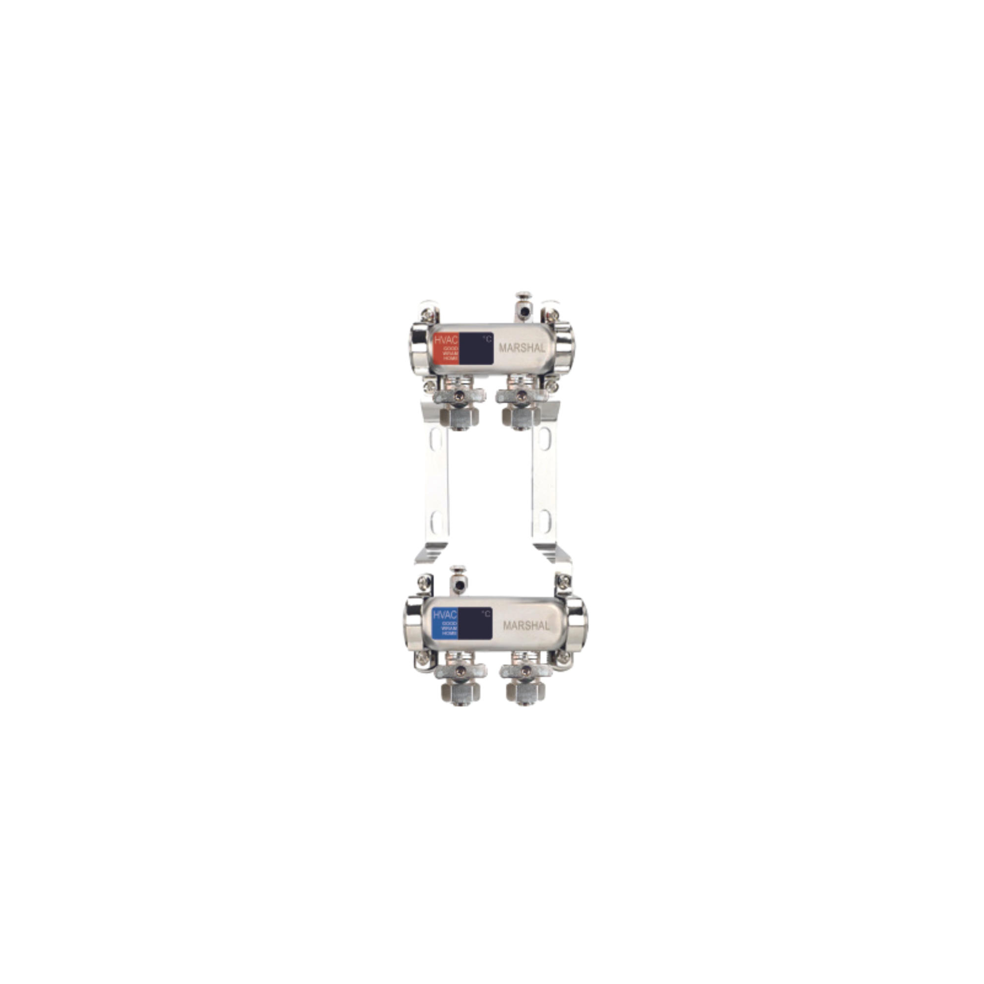 MARSHAL Коллектор шаровый 1"-20 на  2 вых. настенный