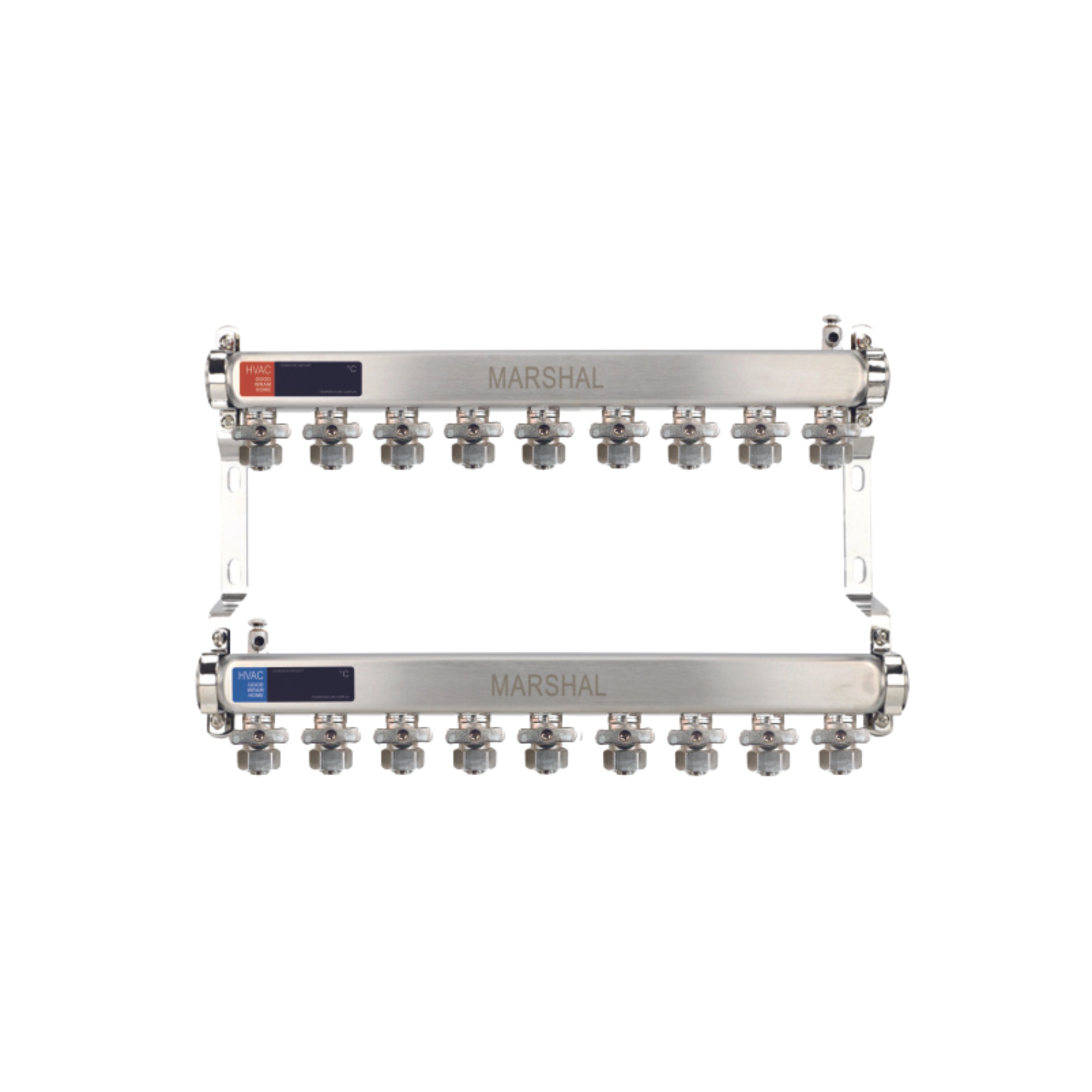 MARSHAL Коллектор шаровый 1"-16 на  9 вых. настенный