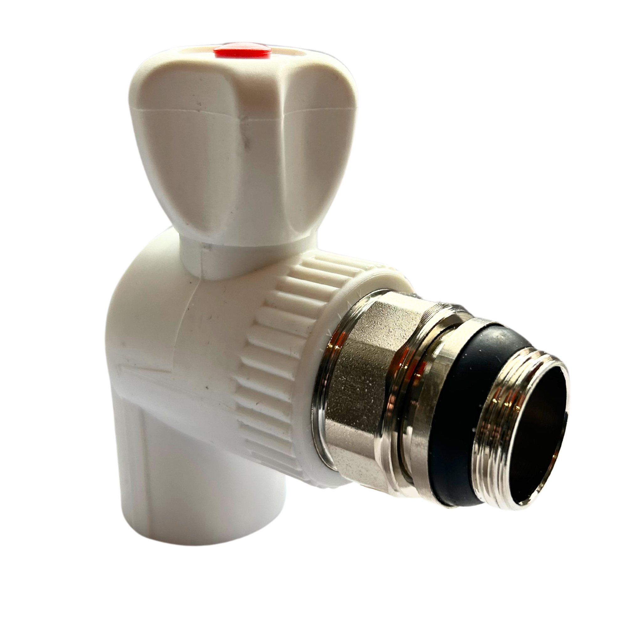 FAF Кран радиаторный 20*1/2 угловой вентильный ECO серый ППР Казахстан