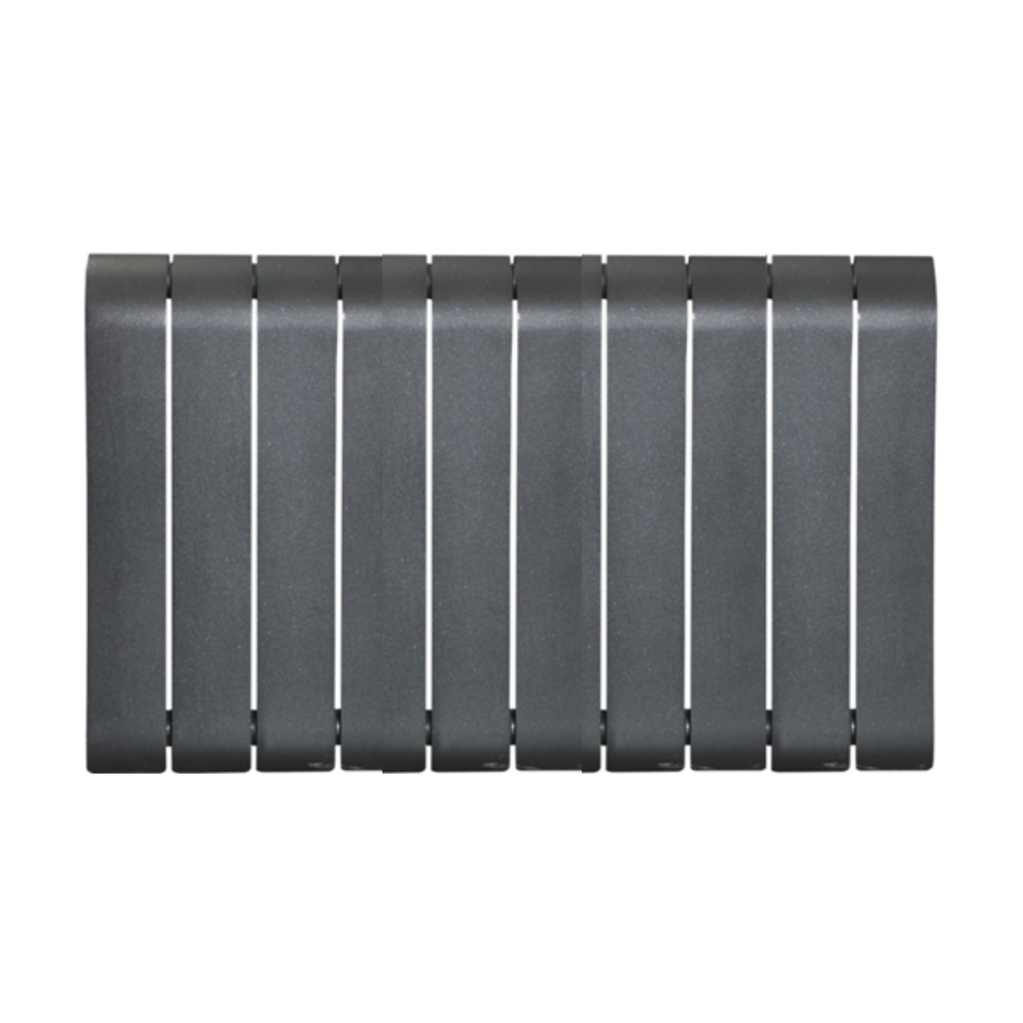 ANDROMEDA Радиатор алюминиевый 10 секций черный 