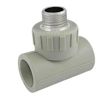 U Tee 20*1/2"20 жіп сыртқы сұр PPR